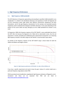CWT Technical Note - Delay and Rise Time