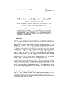 Analysis of time-domain back-projection for stripmap SAR