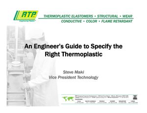 An Engineer`s Guide to Specify the Right Thermoplastic