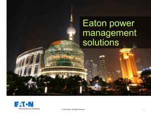 Eaton power management solutions