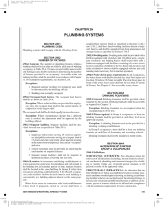 Chapter 29 - Plumbing Systems