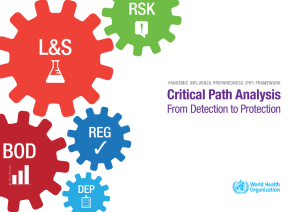 Critical Path Analysis - World Health Organization