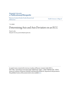 Determining Axis and Axis Deviation on an ECG - e