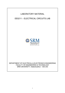 Electrical Circuits Lab-EE0211