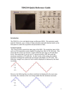 TDS 210 Quick users guide