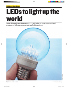 White light emitting diodes are set for a bright future in the