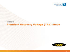 Transient Recovery Voltage (TRV) Study