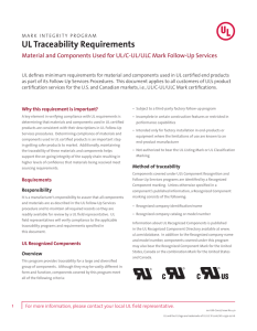 Traceability Requirements