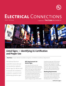 Listed Signs — Identifying UL Certification and Proper Use