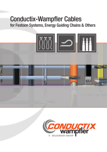 Conductix-Wampfler Cables for Festoon Systems, Energy Guiding