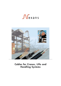 Cables for Cranes, Lifts and Handling Systems