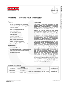 FAN4146 — Ground Fault Interrupter