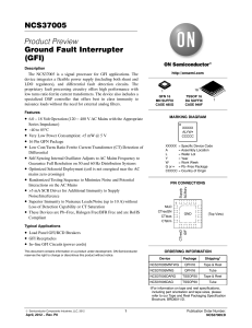 NCS37005 - Ground Fault Interrupter (GFI)