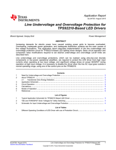 Line Undervoltage and Overvoltage Protection