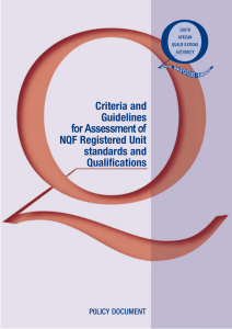 SAQA Criteria and Guidelines for Assessment