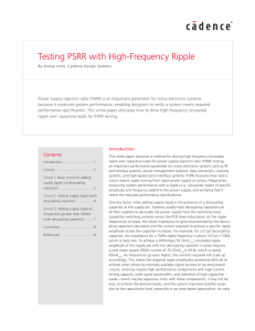 Testing PSRR with High-Frequency Ripple