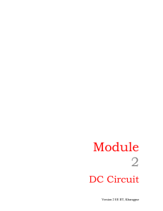 Lesson-4: Loop Analysis of resistive circuit in the context of dc