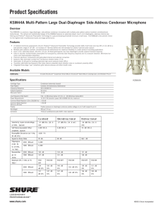 KSM44A Specification Sheet