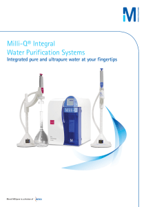 Milli-Q® Integral Water Purification Systems