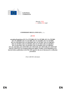 EUROPEAN COMMISSION Brussels, XXX […](2016) XXX