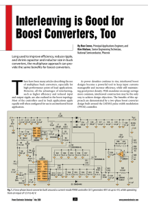 Interleaving is Good for Boost Converters, Too