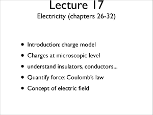 Electricity (chapters 26-32)