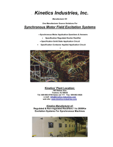 Synchronous Motor Field Excitation Systems