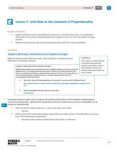 Lesson 7: Unit Rate as the Constant of Proportionality