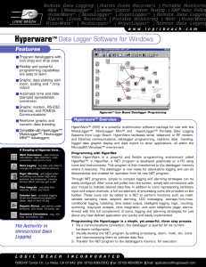 Hyperware™ Data Logger Software for Windows