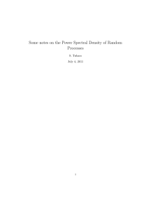 Some notes on the Power Spectral Density of Random Processes