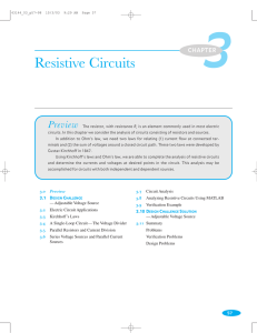 Resistive Circuits