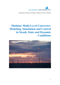 Modular Multi-Level Converter: Modeling, Simulation and Control in