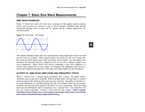 Chapter 7: Basic Sine Wave Measurements