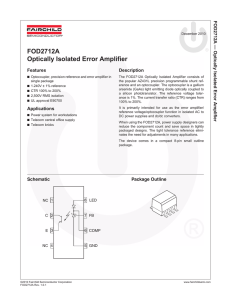 FOD2712A - Optically Isolated Error Amplifier