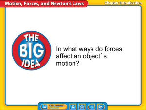In what ways do forces affect an object`s motion?
