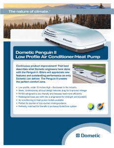Dometic Penguin II Low Profile Air Conditioner/Heat Pump
