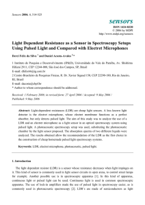 Light Dependent Resistance as a Sensor in Spectroscopy