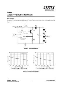 Zetex - DN64 - ZXSC310 solution flashlight.