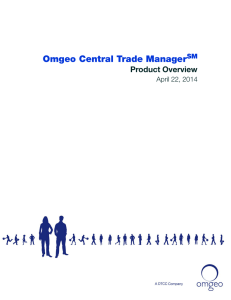 Omgeo CTM: Product Overview