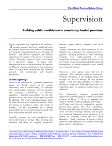 Supervision: Building Public Confidence in Mandatory