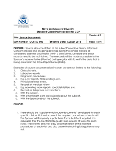 Nova Southeastern University Standard Operating Procedure for