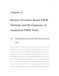 Chapter 3 Review of Carrier Based PWM Methods and