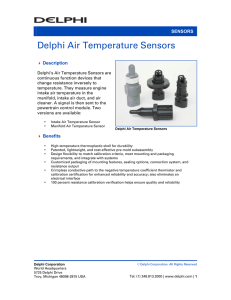 Delphi Air Temperature Sensors