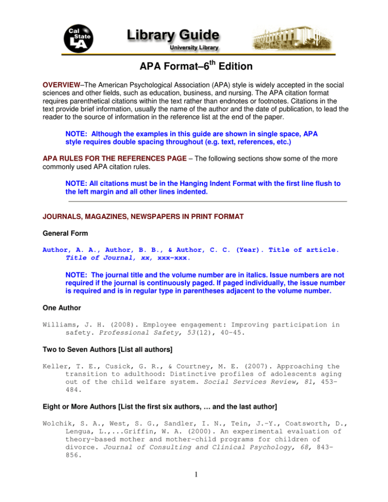 apa 6th edition format for thesis pdf