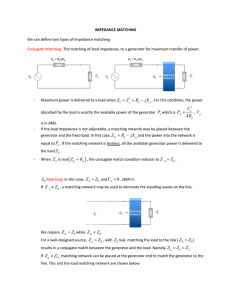 Z Z R jX = = - 4 V P R = V Z R jX = - Z . Z R = Z Z = . Z Z = 0 Γ = , SWR