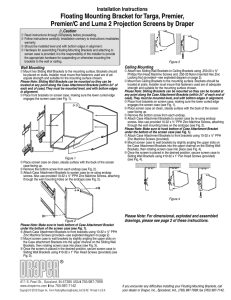 Floating Mounting Bracket Instructions