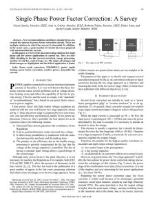 Single phase power factor correction: a survey