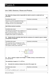 Physics A Candidate Style Answer High Band