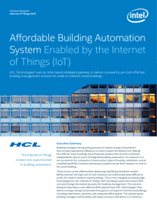 Affordable Building Automation System Enabled by the Internet of