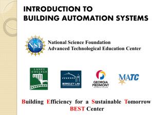 INTRODUCTION TO BUILDING AUTOMATION SYSTEMS